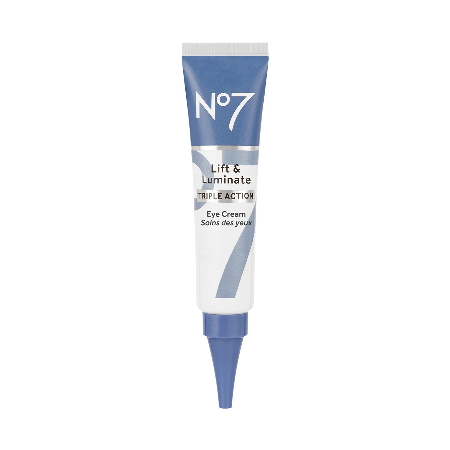 No7 Lift & Luminate Triple Action Eye Cream - Anti-Aging Under Eye Cream for Dark Circles Vitamin C to Brighten and Refresh Tired Eyes (0.5 Fl Oz)